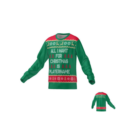 ALL I WANT FOR CHRISTMAS - SWEATER - GREEN