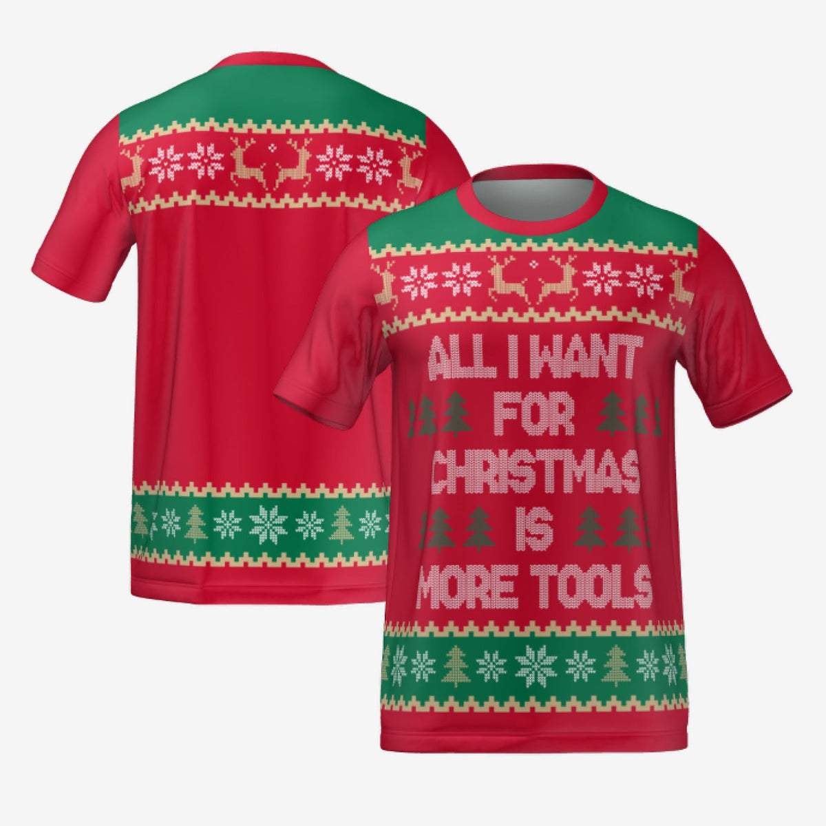 ALL I WANT FOR CHRISTMAS T-SHIRT - RED