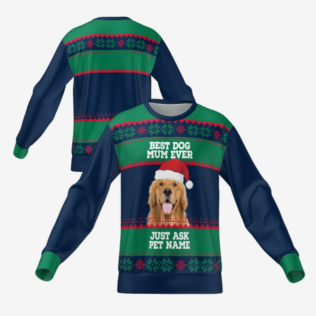 BEST DOG MUM EVER SWEATER - NAVY