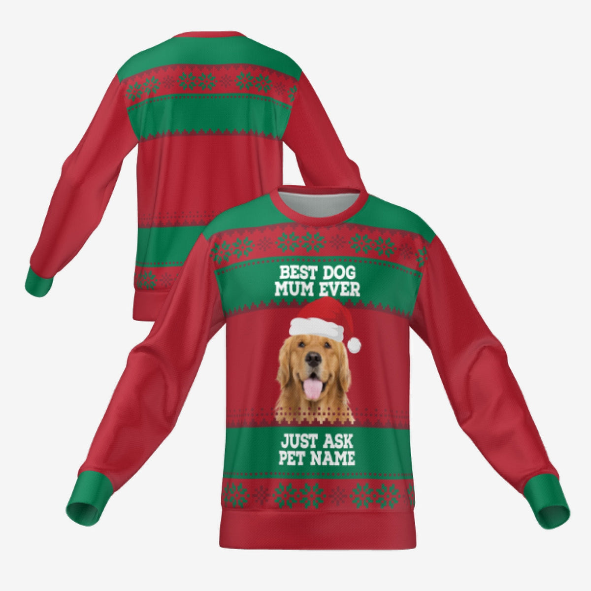BEST DOG MUM EVER SWEATER - RED