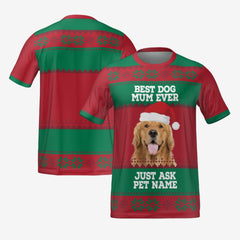 BEST DOG MUM EVER T-SHIRT - RED