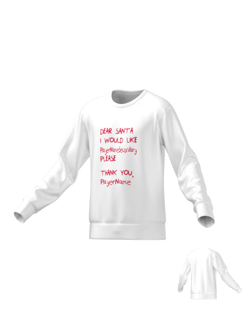 DEAR SANTA SWEATER - WHITE