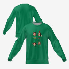 ELVES FAMILY SWEATER - GREEN