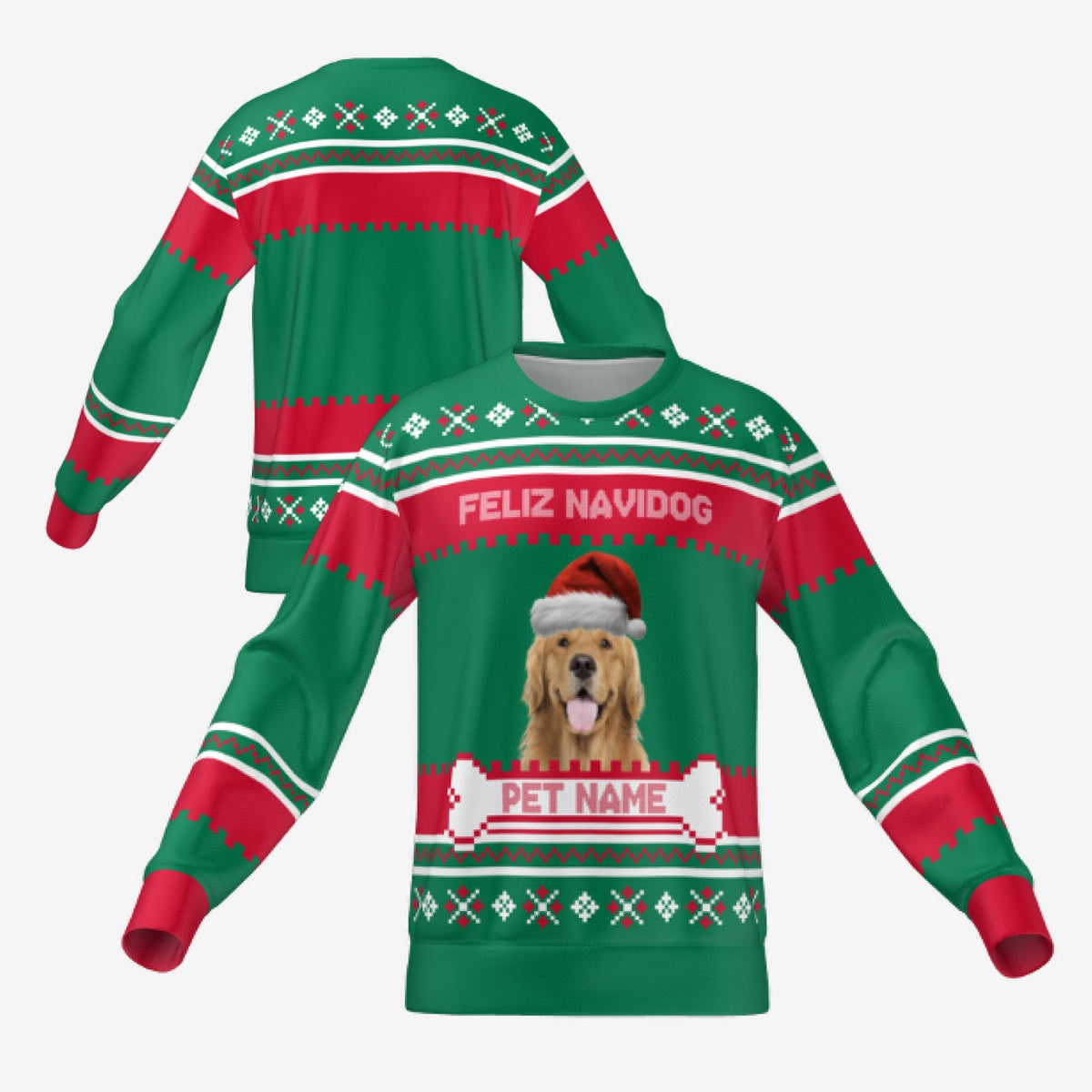 FELIZ NAVIDOG SWEATER - GREEN