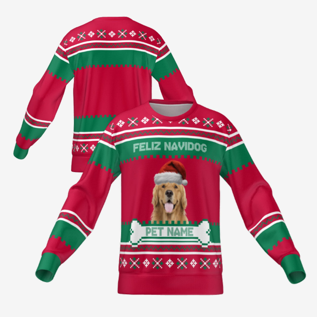FELIZ NAVIDOG SWEATER - RED