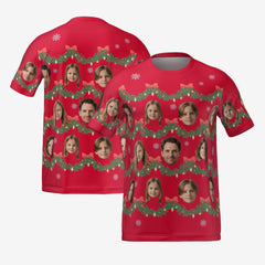 FESTIVE FAMILY T-SHIRT - RED
