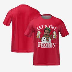 LET'S GET FROTHY T-SHIRT - RED