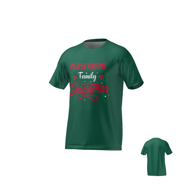 MY FAMILY CHRISTMAS T-SHIRT - GREEN