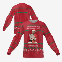 NAUGHTY LIST SWEATER - RED