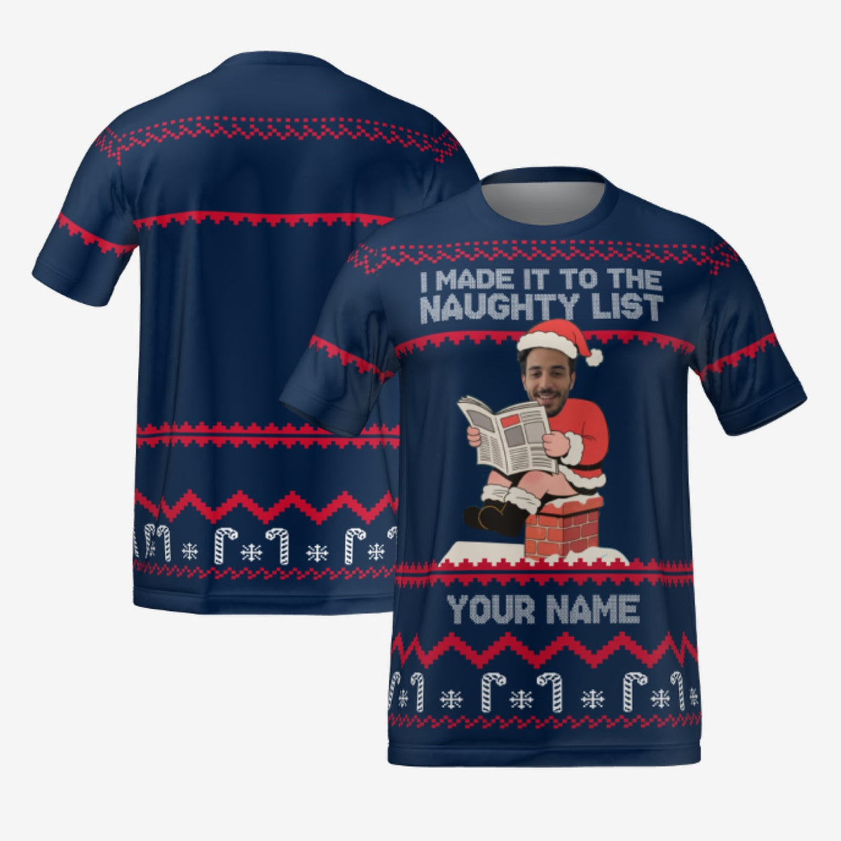 NAUGHTY LIST T-SHIRT - NAVY