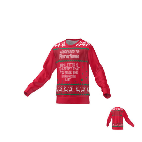 NAUGHTY NICE LIST SWEATER - RED