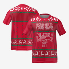 NAUGHTY NICE LIST T-SHIRT - RED