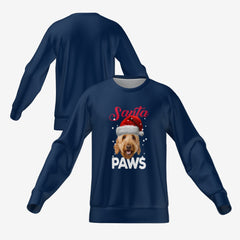SANTA PAWS SWEATER - NAVY