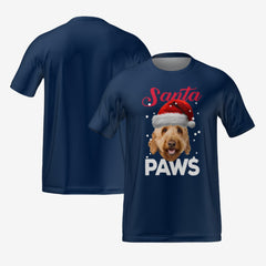 SANTA PAWS T-SHIRT - NAVY