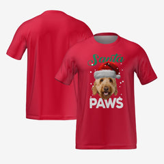 SANTA PAWS T-SHIRT - RED